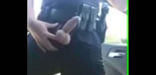  Cop jerking in public